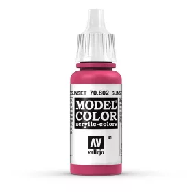   Vallejo 70802 Sunset Red - 17 ml (Model Color) (41) akril makett festék