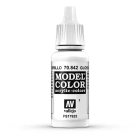   Vallejo 70842 Gloss White - 17 ml (Model Color) (3) akril makett festék