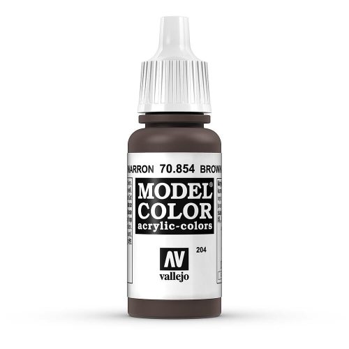 Vallejo 70854 Brown Glaze - 17 ml (Model Color) (204) akril makettfesték