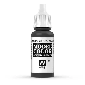   Vallejo 70855 Black Glaze - 17 ml (Model Color) (205) akril makett festék