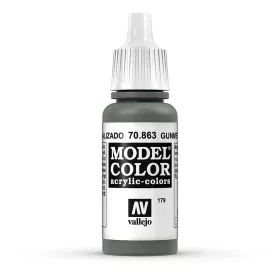   Vallejo 70863 Gunmetal Grey - 17 ml (Model Color) (179) akril makett festék