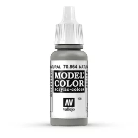   Vallejo 70864 Natural Steel - 17 ml (Model Color) (178) akril makett festék