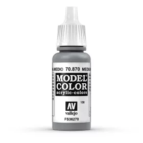   Vallejo 70870 Medium Sea Grey - 17 ml (Model Color) (158) akril makett festék
