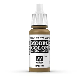   Vallejo 70879 Green Brown - 17 ml (Model Color) (114) akril makett festék