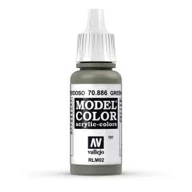   Vallejo 70886 Green Grey - 17 ml (Model Color) (101) akril makett festék