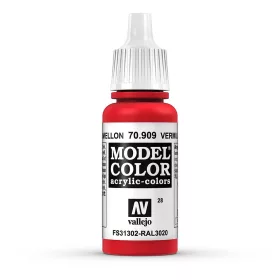   Vallejo 70909 Vermillion - 17 ml (Model Color) (28) akril makett festék