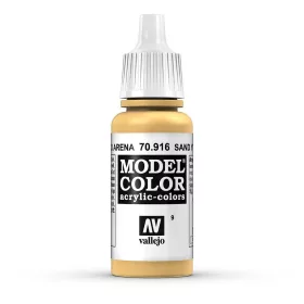   Vallejo 70916 Sand Yellow - 17 ml (Model Color) (9) akril makett festék