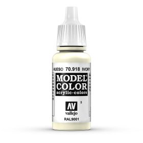   Vallejo 70918 Ivory - 17 ml (Model Color) (5) akril makett festék