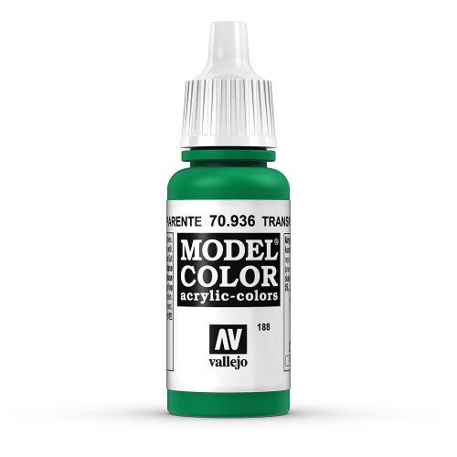 Vallejo 70936 Transparent Green - 17 ml (Model Color) (188) akril makettfesték
