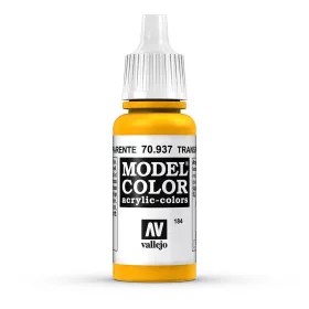   Vallejo 70937 Transparent Yellow - 17 ml (Model Color) (184) akril makett festék