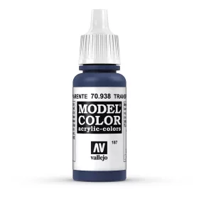   Vallejo 70938 Transparent Blue - 17 ml (Model Color) (187) akril makett festék