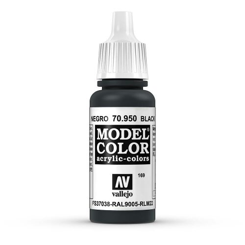 Vallejo 70950 Black - 17 ml (Model Color) (169) akril makettfesték
