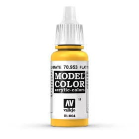   Vallejo 70953 Flat Yellow - 17 ml (Model Color) (15) akril makett festék