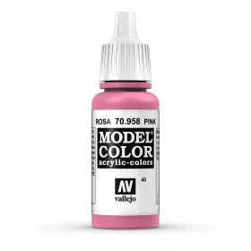   Vallejo 70958 Pink - 17 ml (Model Color) (40) akril makett festék
