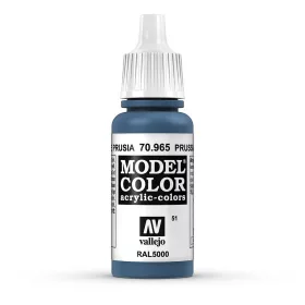   Vallejo 70965 Prussian Blue - 17 ml (Model Color) (51) akril makett festék
