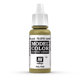   Vallejo 70978 Dark Yellow - 17 ml (Model Color) (116) akril makett festék
