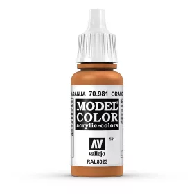   Vallejo 70981 Orange Brown - 17 ml (Model Color) (131) akril makett festék