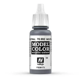   Vallejo 70992 Neutral Grey - 17 ml (Model Color) (160) akril makett festék