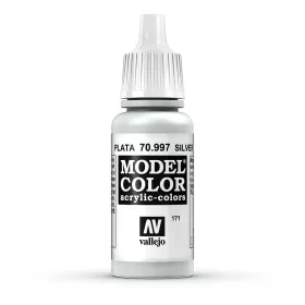   Vallejo 70997 Silver - 17 ml (Model Color) (171) akril makett festék