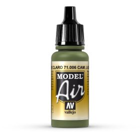   Vallejo 71006 Camouflage Light Green, 17 ml (Model Air) akril makett festék