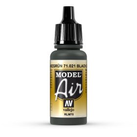   Vallejo 71021 Black Green, 17 ml (Model Air) akril makett festék