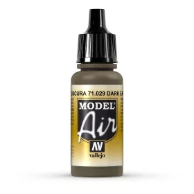   Vallejo 71029 Dark Earth, 17 ml (Model Air) akril makett festék