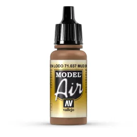   Vallejo 71037 Mud Brown, 17 ml (Model Air) akril makett festék