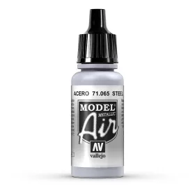   Vallejo 71065 Steel, Metallic, 17 ml (Model Air) akril makett festék