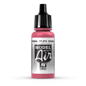   Vallejo 71070 Signal Red, Metallic, 17 ml (Model Air) akril makett festék