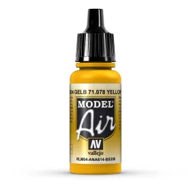   Vallejo 71078 Gold Yellow, 17 ml (Model Air) akril makett festék