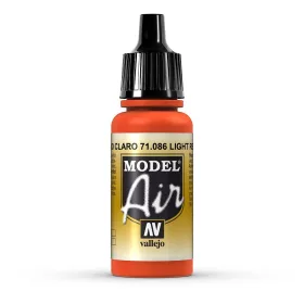   Vallejo 71086 Light Red, 17 ml (Model Air) akril makett festék