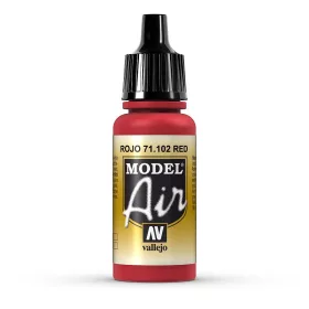 Vallejo 71102 Red, 17 ml (Model Air) akril makett festék