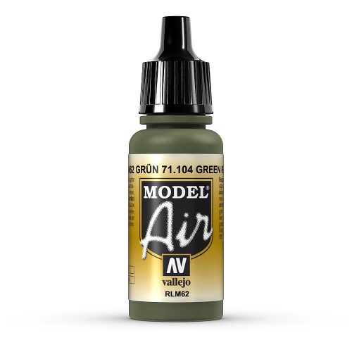 Vallejo 71104 Green RLM62, 17 ml (Model Air) akril makettfesték