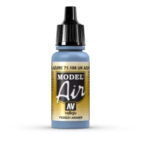  Vallejo 71108 UK Azure Blue, 17 ml (Model Air) akril makett festék