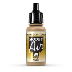  Vallejo 71117 Camouflage Brown, 17 ml (Model Air) akril makett festék