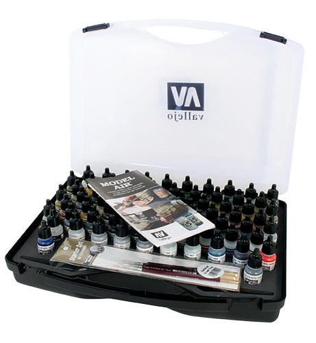 Vallejo 71170 Model Air Basic Range Box Set (72 colours + 3 brushes + carry case)