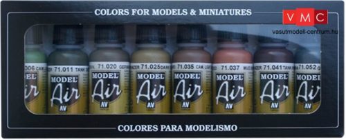 Vallejo 71175 Model Air Paint Set - WWII German Colors Set (8 x 17ml)