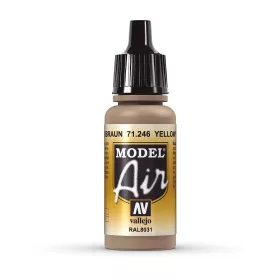   Vallejo 71246 Yellow Brown (RAL8031), 17 ml (Model Air) akril makett festék