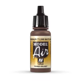   Vallejo 71249 NATO Brown (RAL8027 / FS30051), 17 ml (Model Air) akril makett festék