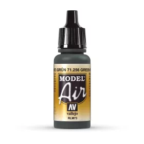   Vallejo 71256 Green RLM73, 17 ml (Model Air) akril makett festék