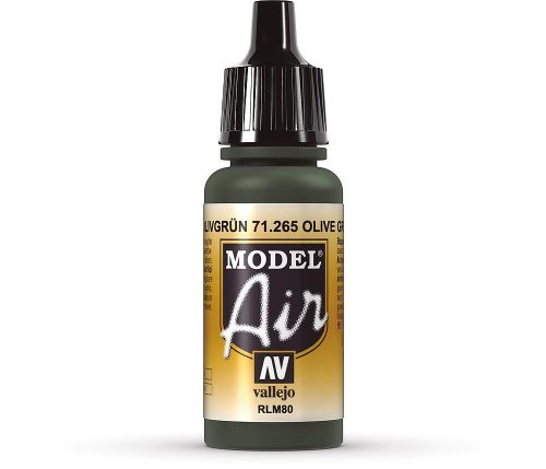 Vallejo 71265 Olive Green RLM80, 17 ml (Model Air) akril makettfesték