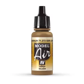   Vallejo 71272 German Green Brown (RAL8000), 17 ml (Model Air) akril makett festék