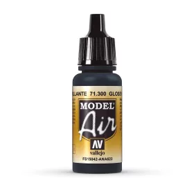   Vallejo 71300 Glossy Sea Blue (FS15042 / ANA623), 17 ml (Model Air) akril makett festék