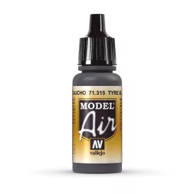   Vallejo 71315 Tyre Black 17 ml (Model Air) akril makett festék