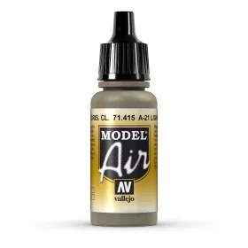   Vallejo 71415 A-21 Light Greyish Brown, 17 ml (Model Air) akril makett festék