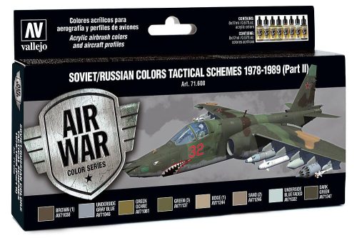 Vallejo 71608 Color-Set, Soviet/Russian colors Tactical Schemes 1978-1989 (Part II) (Model Air)