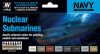 Vallejo 71611 Color-Set, Nuclear Submarines, 8x17 ml (Model Air)