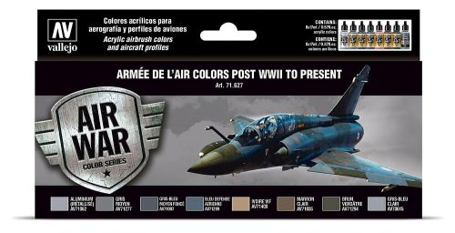 Vallejo 71627 Color-Set, Armée de l’Air colors post WWII to present, 8x17 ml (Model Air)