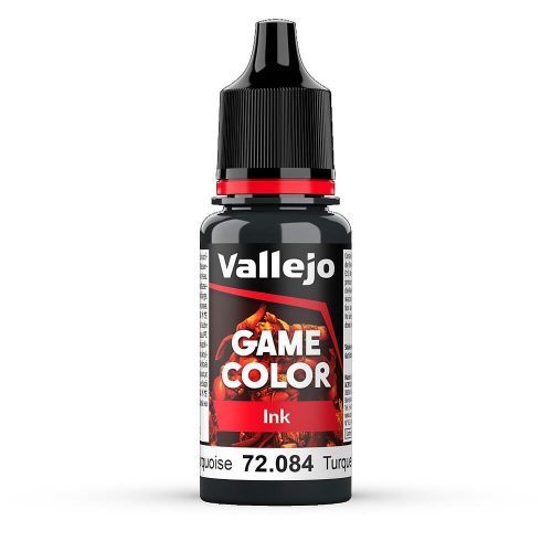 Vallejo 72084 Dark Turquoise Ink, 17 ml (Game Color) akril makett festék