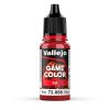 Vallejo 72086 Red Ink, 17 ml (Game Color) akril makett festék